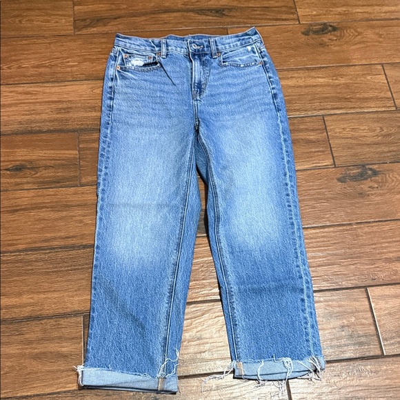 American Eagle Outfitters Denim - American Eagle Outfitters Light Blue Cropped Jeans
